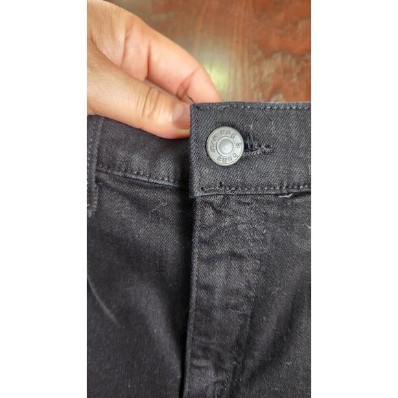 Rag & Bone Jeans Womens 28 Black Hampton Capri Chewed Hem‎ Stretch High Rise - Picture 8 of 9